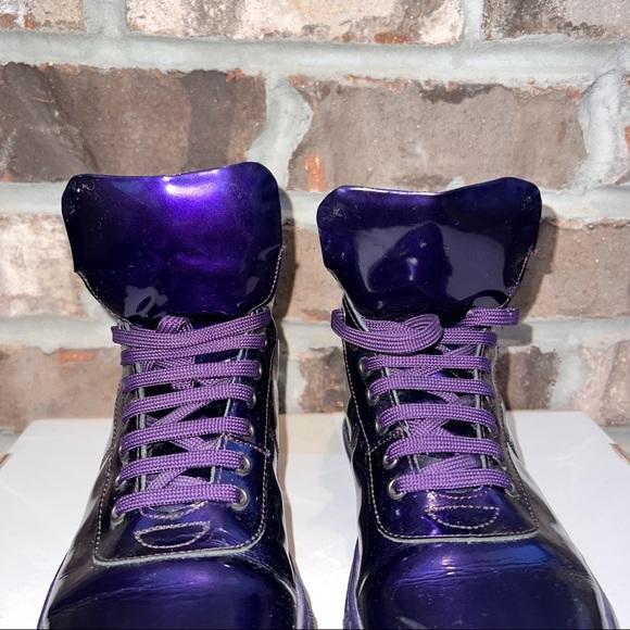 Purple Patten Leather Hightop Sneakers- From Paris - Picture 8 of 8
